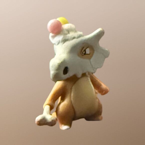 2019 WCT Pokémon Birthday Celebration Cubone Cake Topper Figure OOAK B10 - Picture 1 of 6
